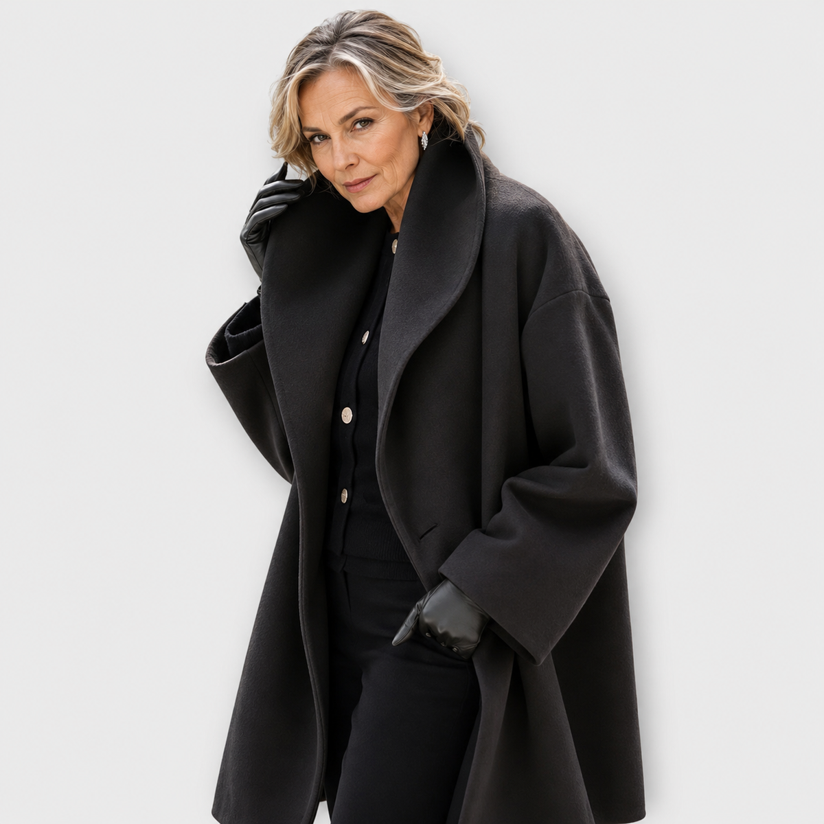 Sacha Havre | Manteau Oversize Col Châle Monique