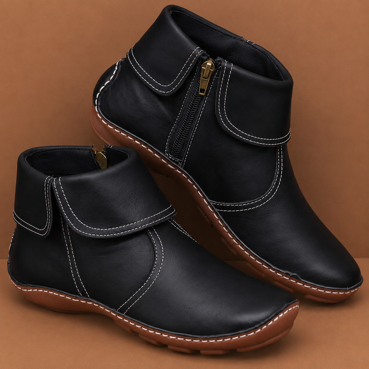 Bottines Confort Zippées Charlotte