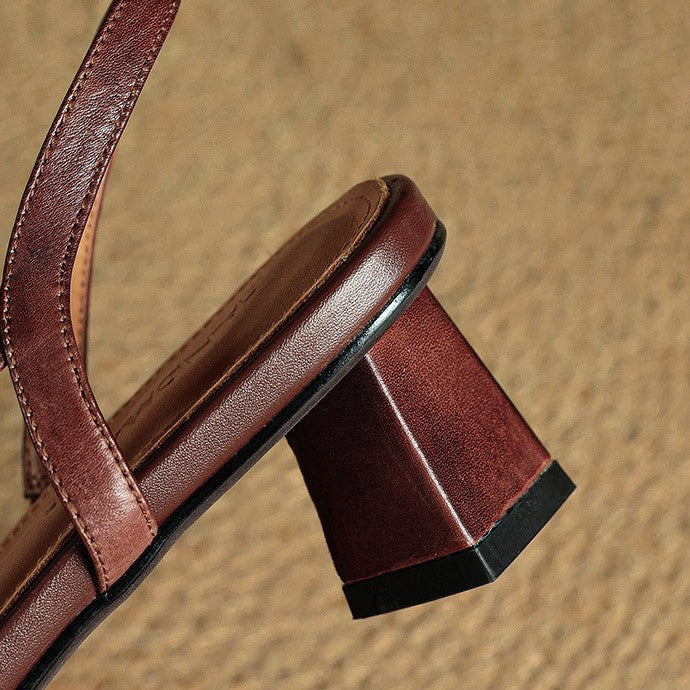 Sacha Havre | Escarpins Slingback en Cuir Élina