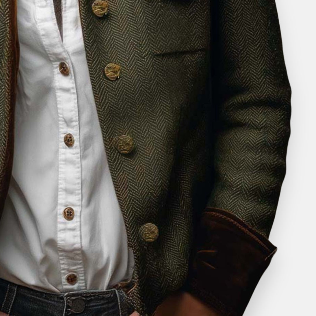Darmae™ – Veste en Tweed avec Velours