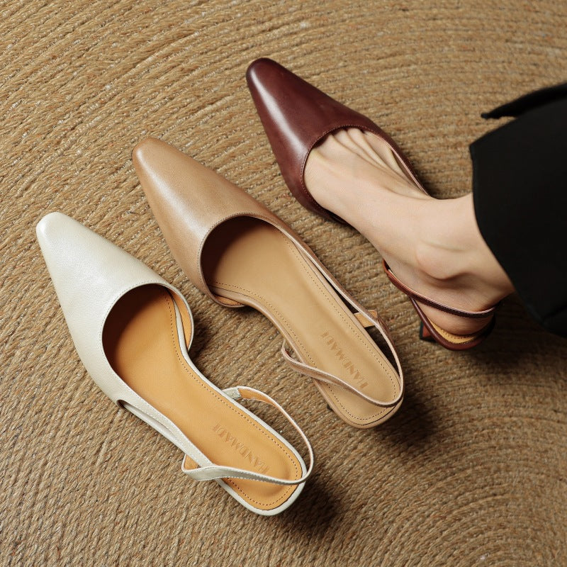 Sacha Havre | Escarpins Slingback en Cuir Élina