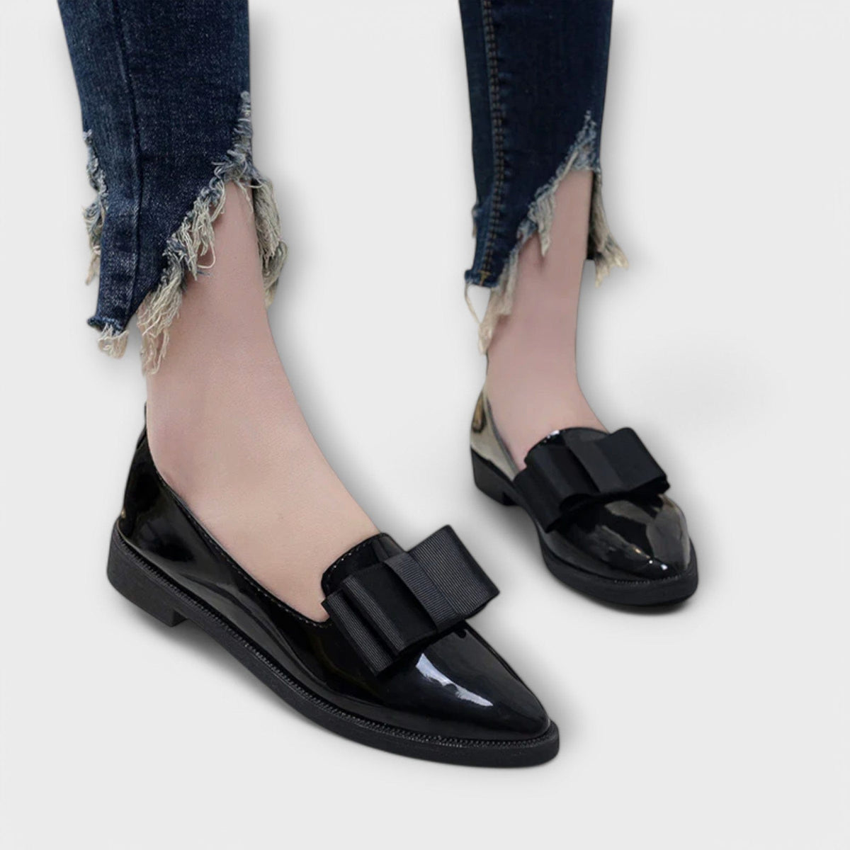 Sacha Havre | Mocassins Vernis à Nœud Charlotte