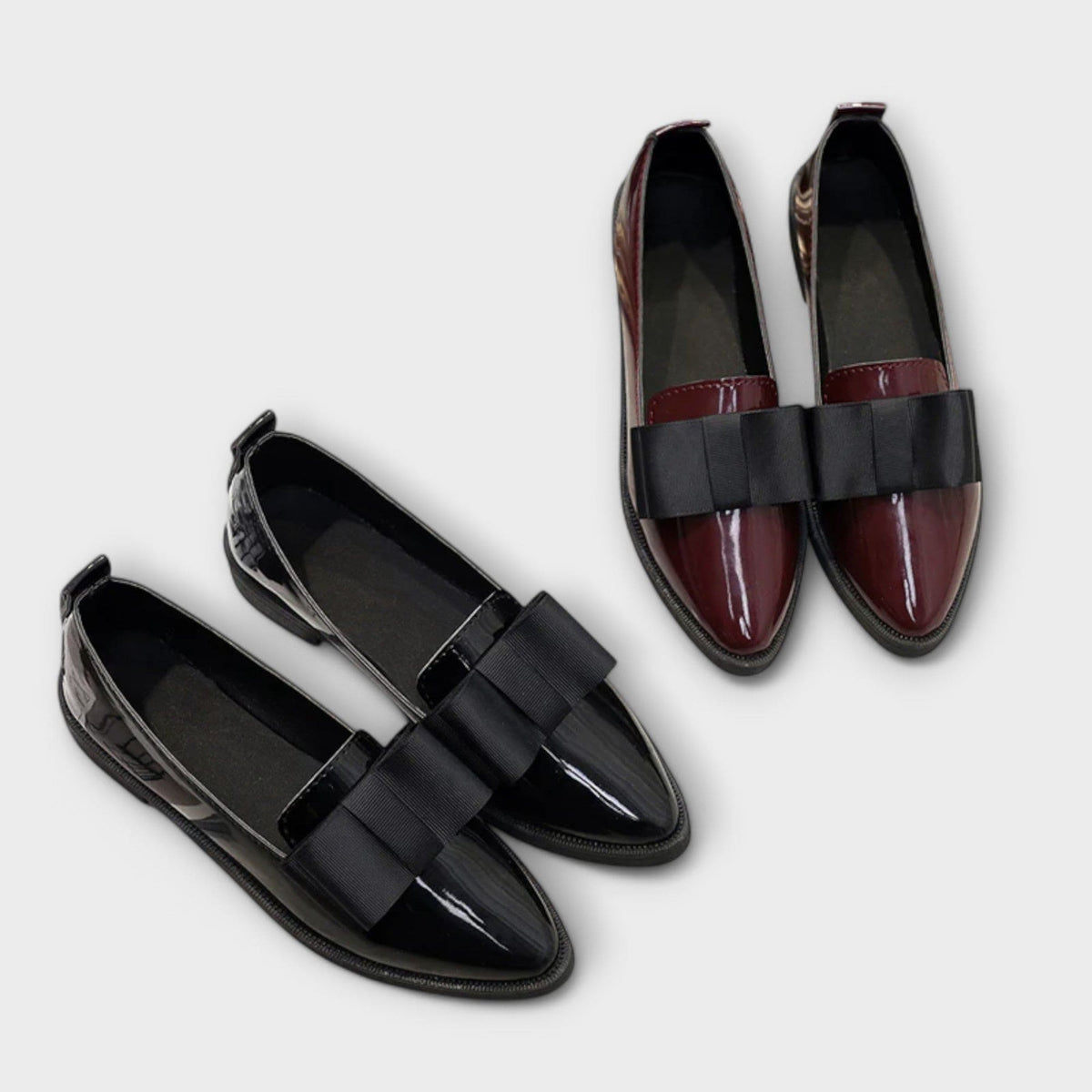 Sacha Havre | Mocassins Vernis à Nœud Charlotte
