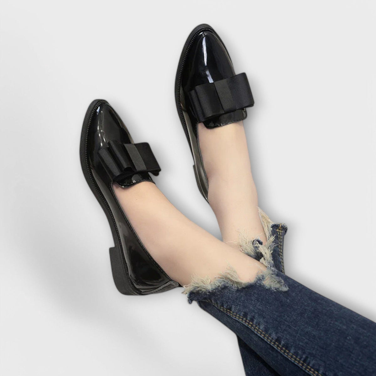 Sacha Havre | Mocassins Vernis à Nœud Charlotte