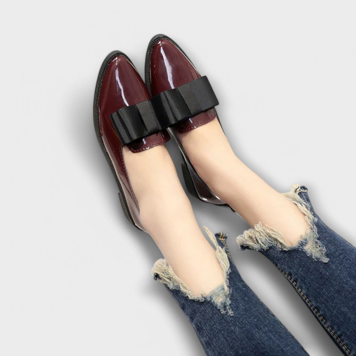 Sacha Havre | Mocassins Vernis à Nœud Charlotte