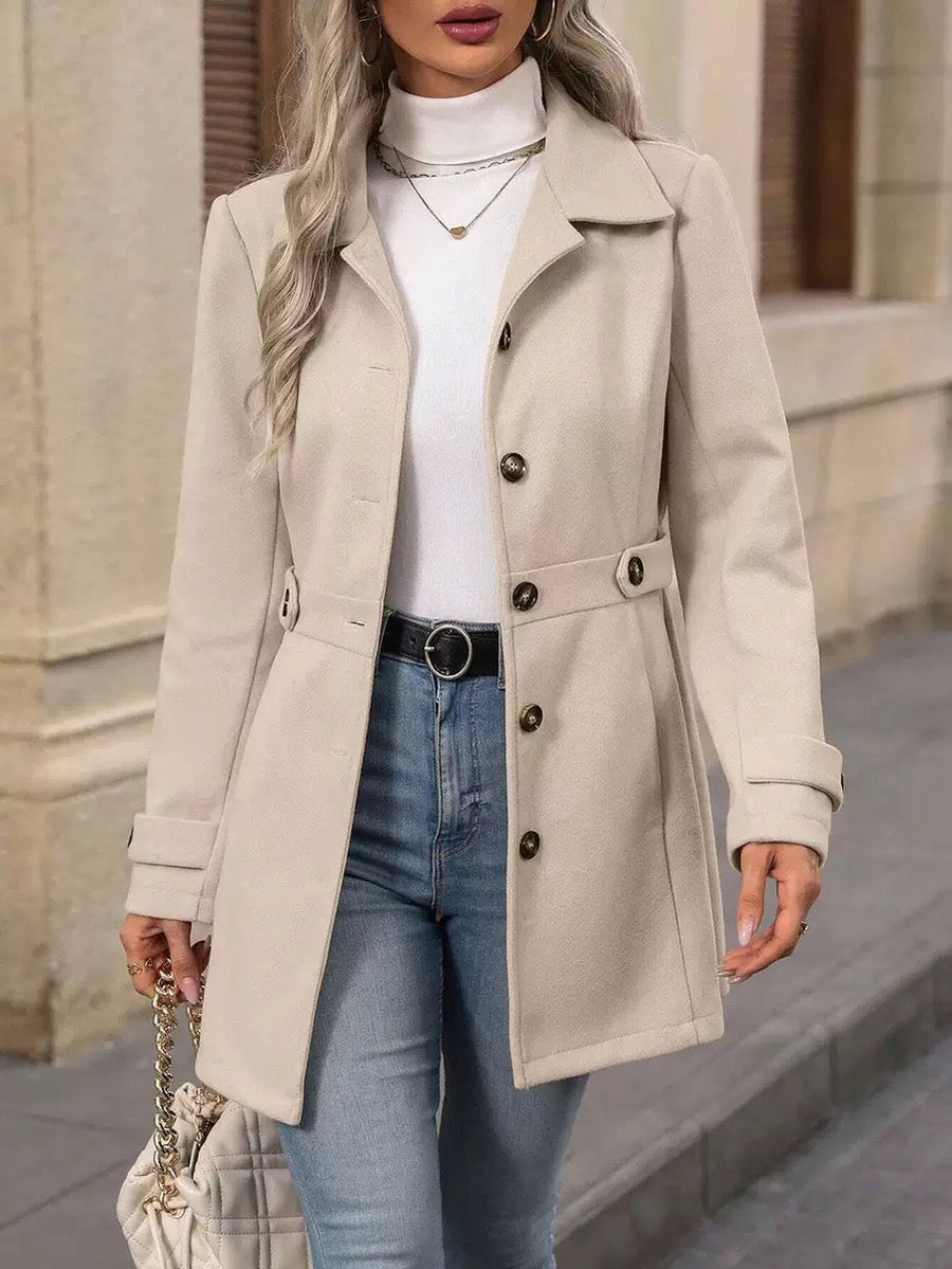 Sacha Havre | Manteau Ceinturé Élégant Christine