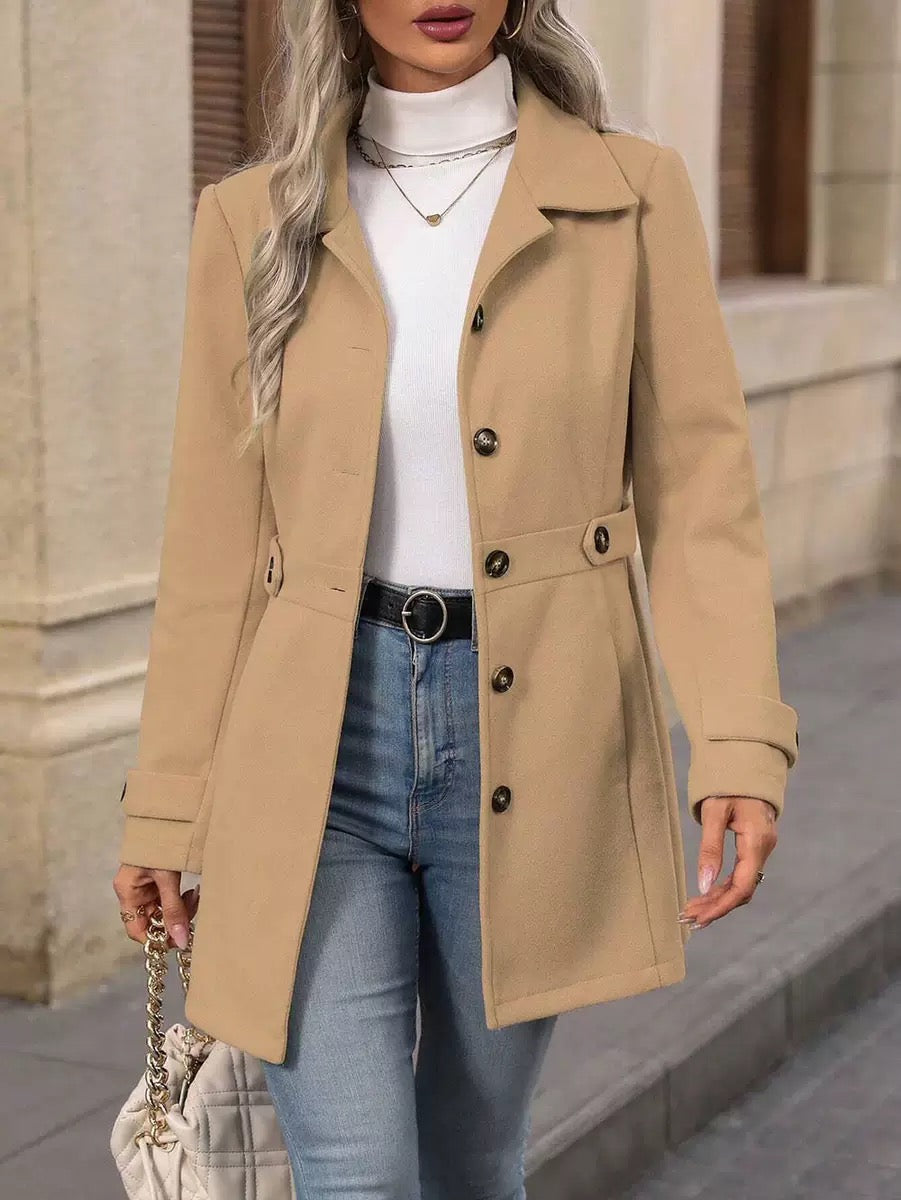 Sacha Havre | Manteau Ceinturé Élégant Christine