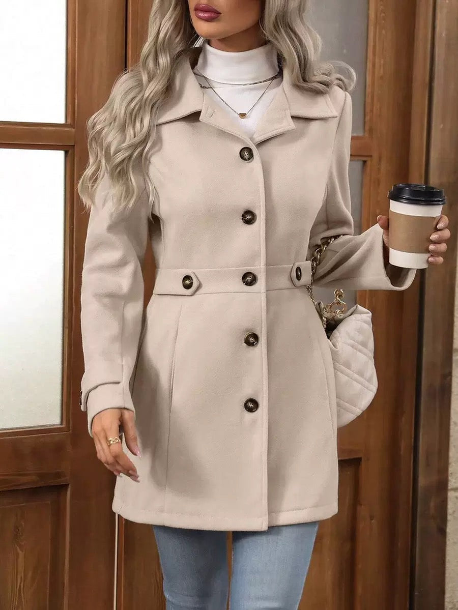 Sacha Havre | Manteau Ceinturé Élégant Christine