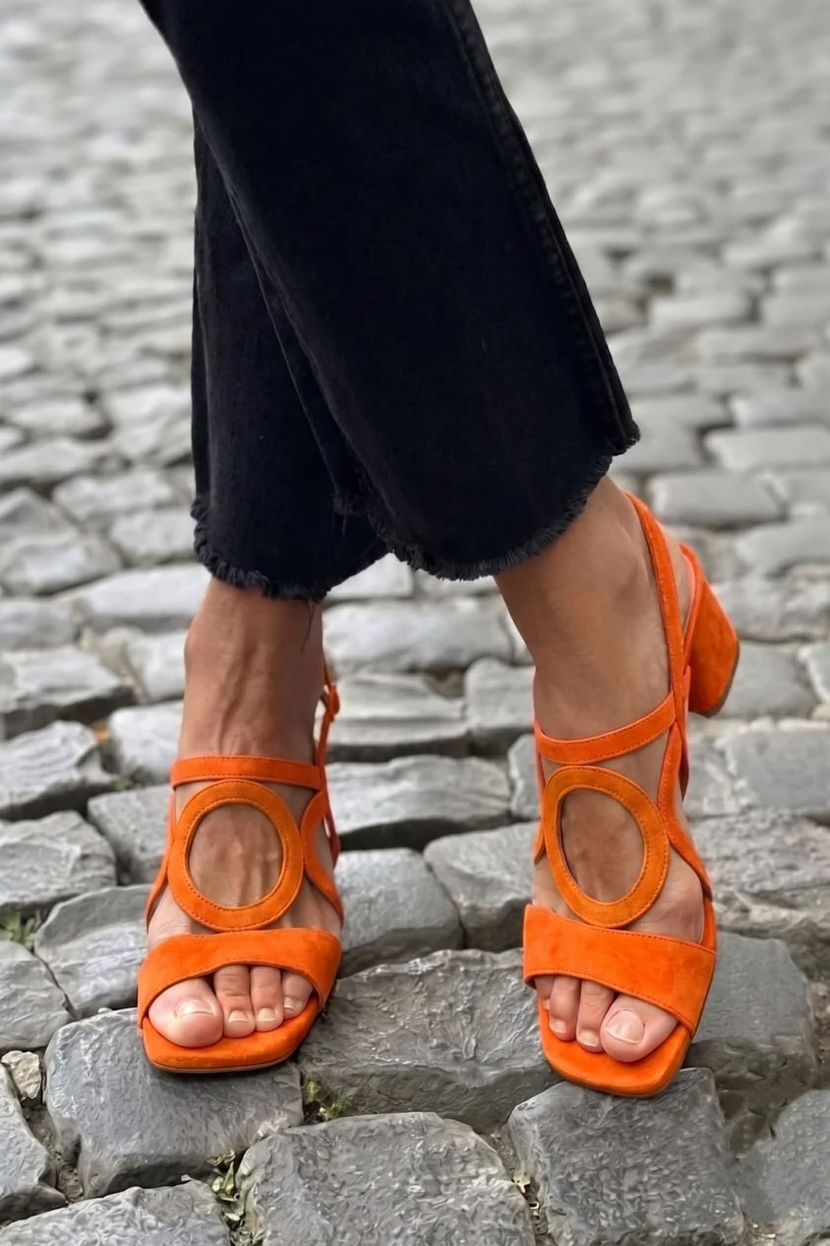 Sacha Havre | Sandales Talon Bloc Anneau Lucie