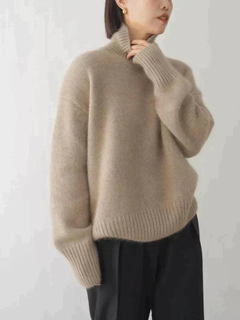 Pull Col Roulé Oversize pour Femme Nathalie