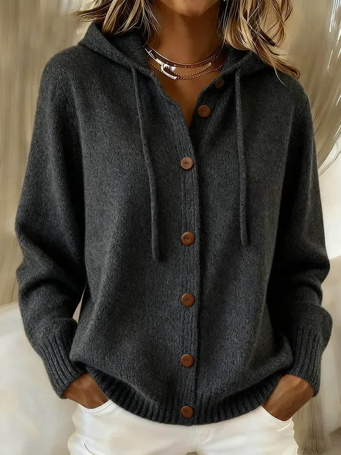 Gilet à Capuche à Cordon pour Femme Claire