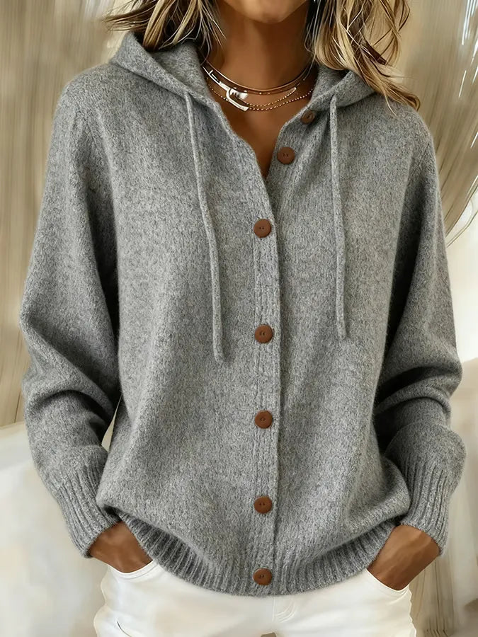 Gilet à Capuche à Cordon pour Femme Claire