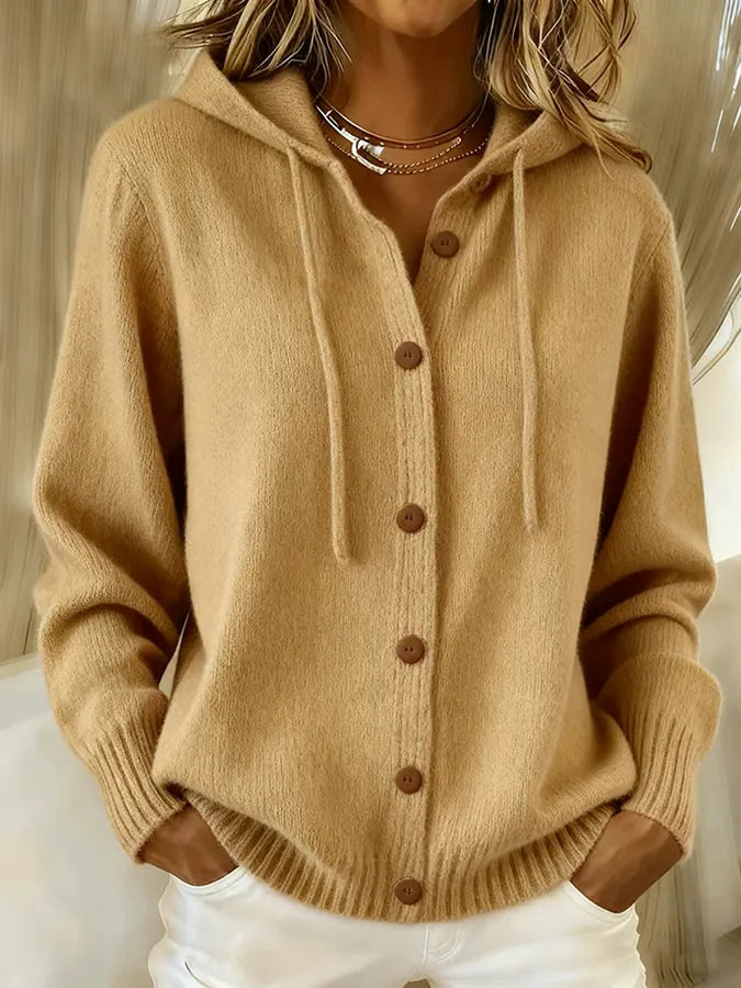 Gilet à Capuche à Cordon pour Femme Claire