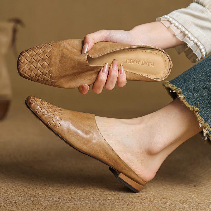 Sacha Havre | Mules Classiques à Petit Talon Geneviève