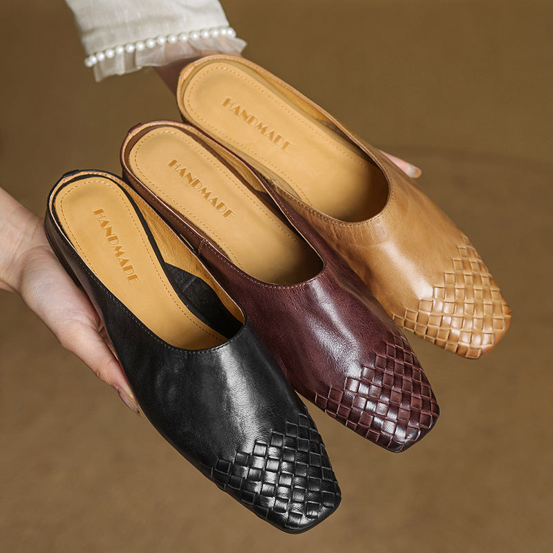 Sacha Havre | Mules Classiques à Petit Talon Geneviève