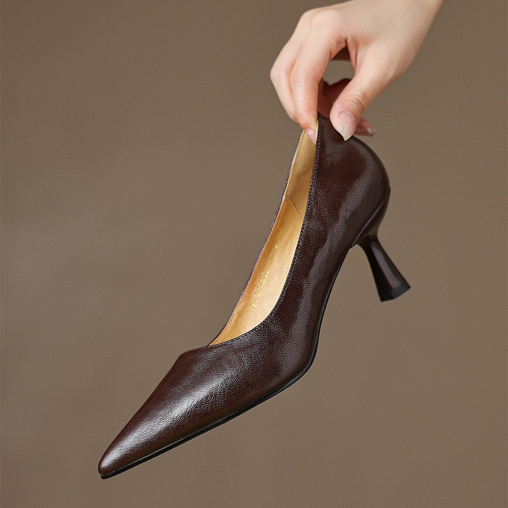 Sacha Havre | Escarpins Fins en Cuir Lucie