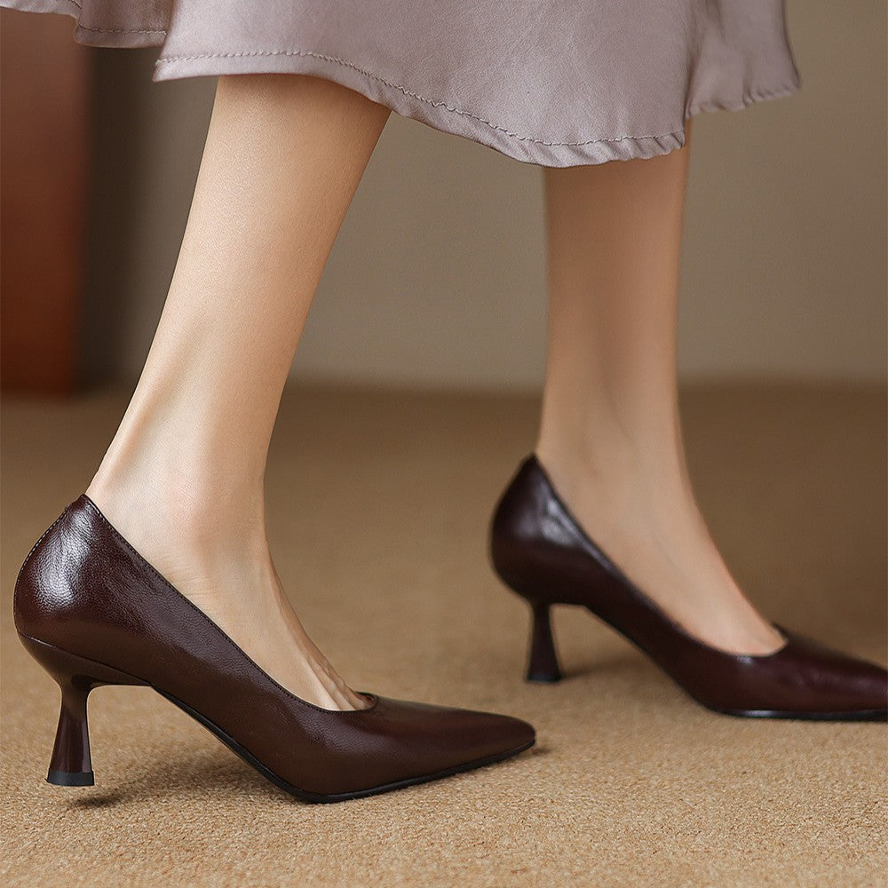 Sacha Havre | Escarpins Fins en Cuir Lucie