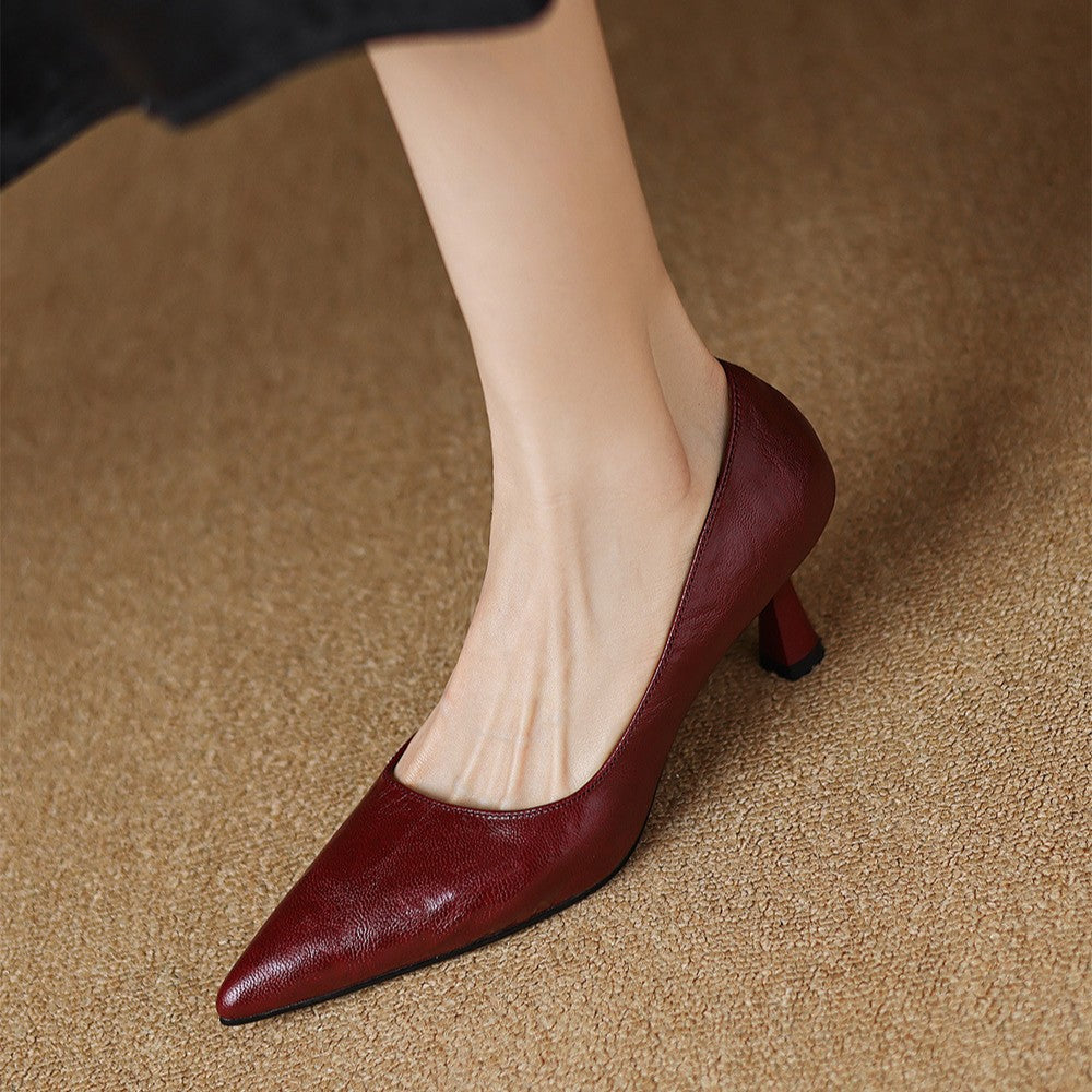 Sacha Havre | Escarpins Fins en Cuir Lucie