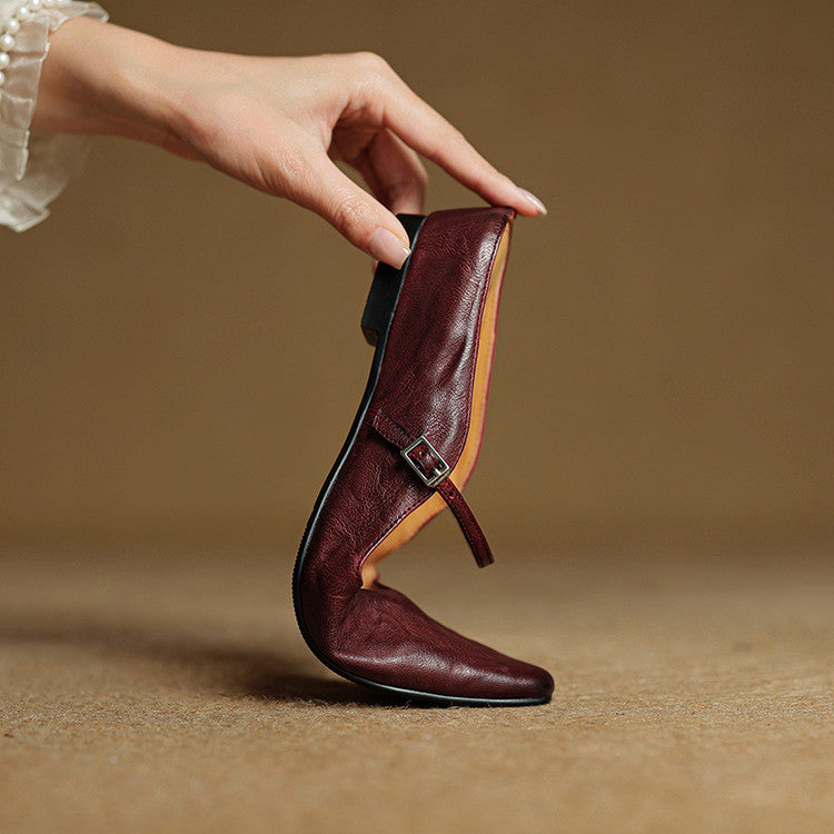 Sacha Havre | Mules Babies en Cuir Souple Solange