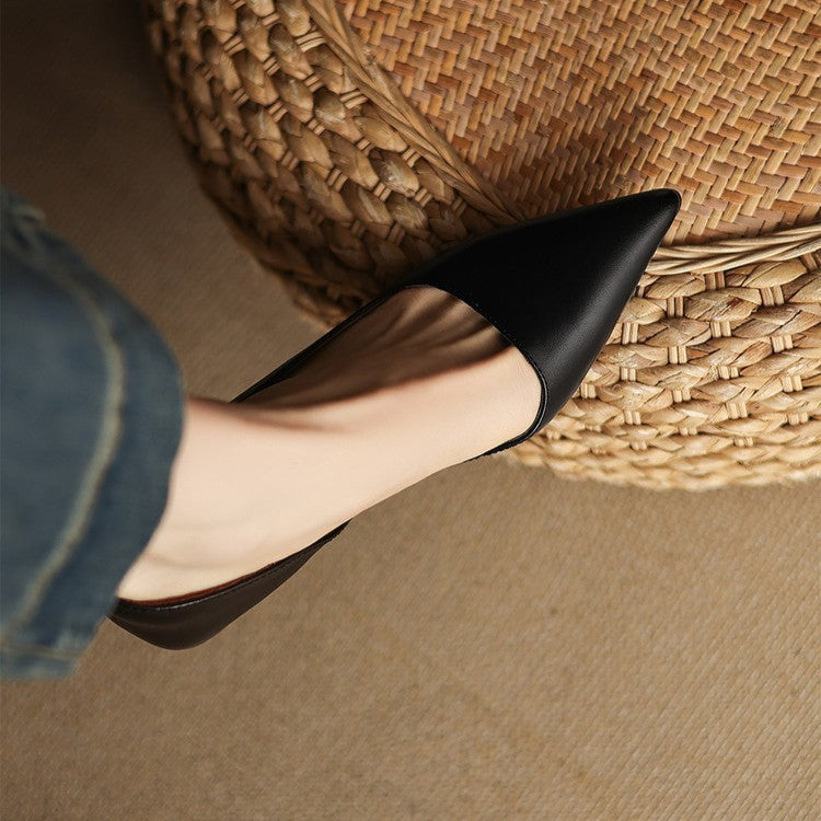 Sacha Havre | Escarpins Kitten Heel en Cuir Manon