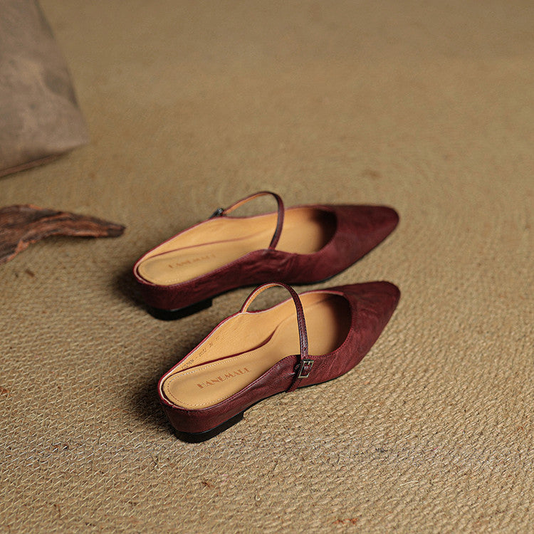 Sacha Havre | Mules Babies en Cuir Souple Solange