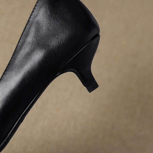 Sacha Havre | Escarpins Kitten Heel en Cuir Manon