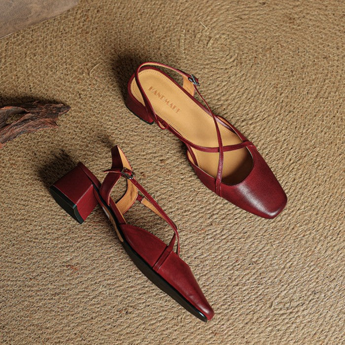 Sacha Havre | Escarpins Slingback à Brides Croisées Chloé