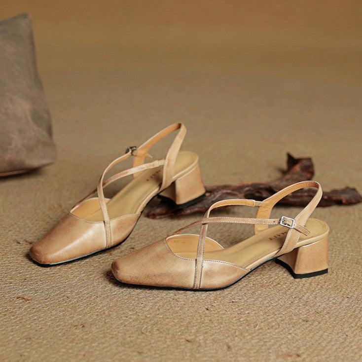 Sacha Havre | Escarpins Slingback à Brides Croisées Chloé