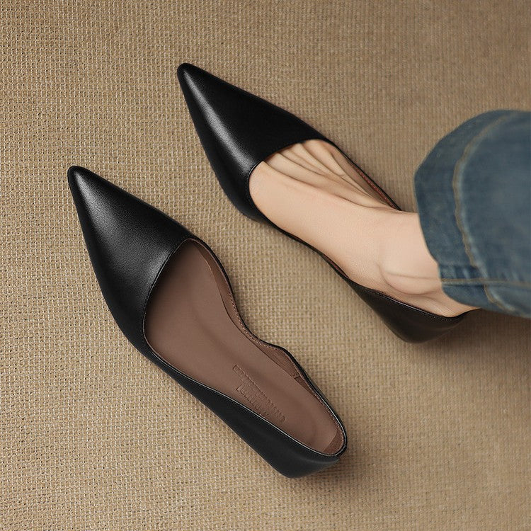 Sacha Havre | Escarpins Kitten Heel en Cuir Manon