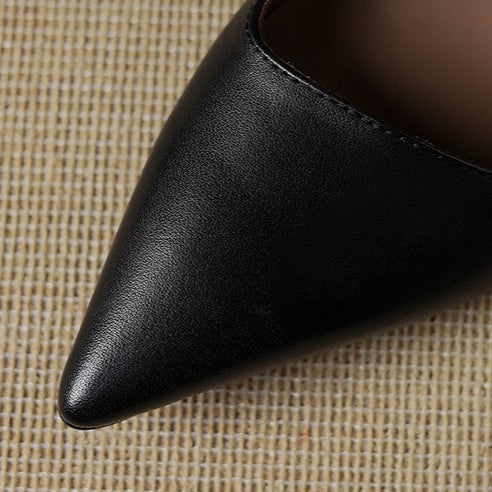 Sacha Havre | Escarpins Kitten Heel en Cuir Manon