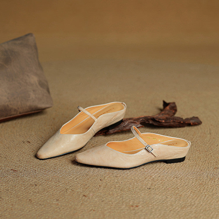 Sacha Havre | Mules Babies en Cuir Souple Solange