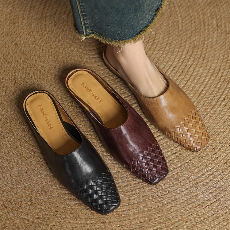 Sacha Havre | Mules Classiques à Petit Talon Geneviève