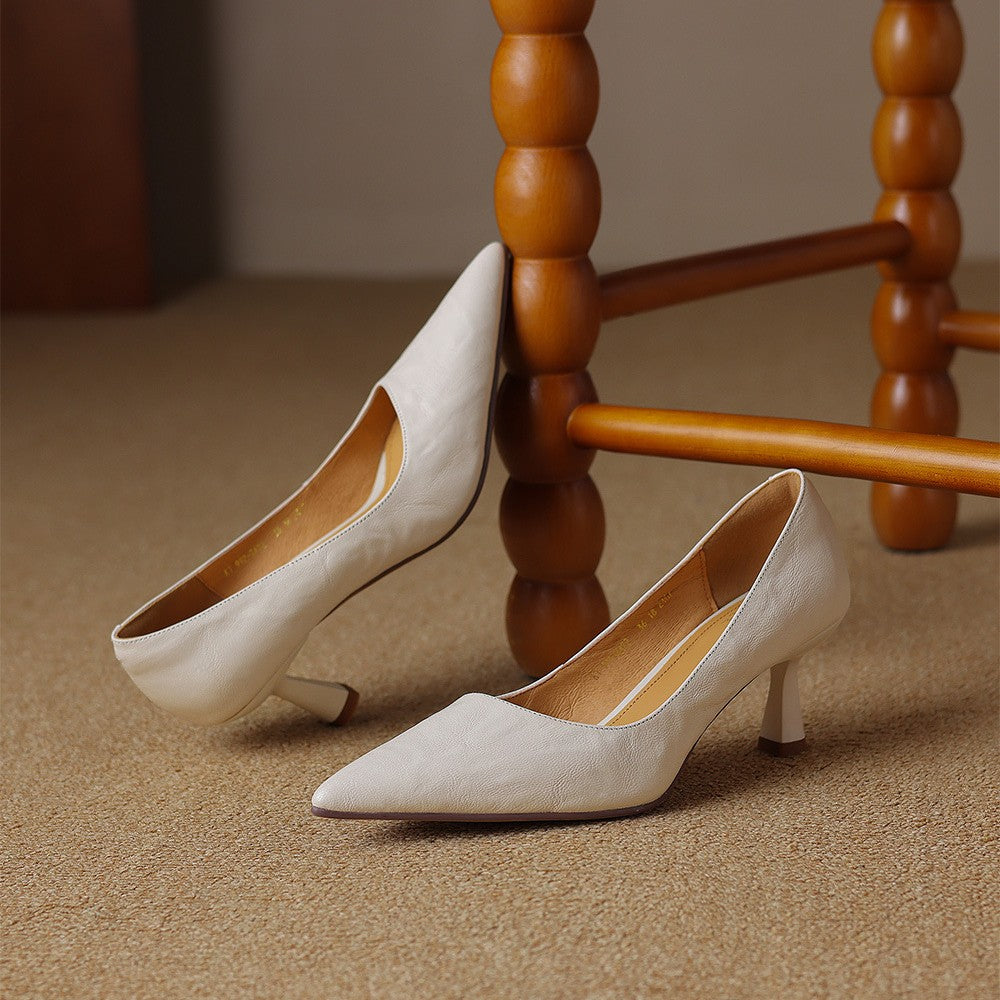 Sacha Havre | Escarpins Fins en Cuir Lucie