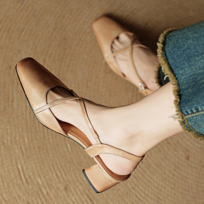 Sacha Havre | Escarpins Slingback à Brides Croisées Chloé