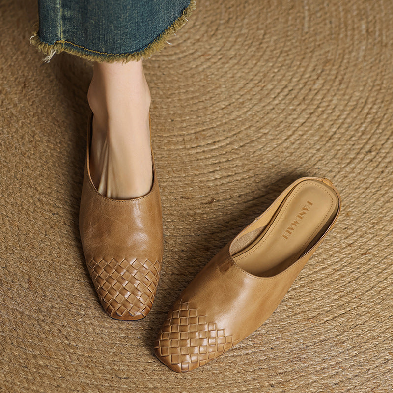 Sacha Havre | Mules Classiques à Petit Talon Geneviève