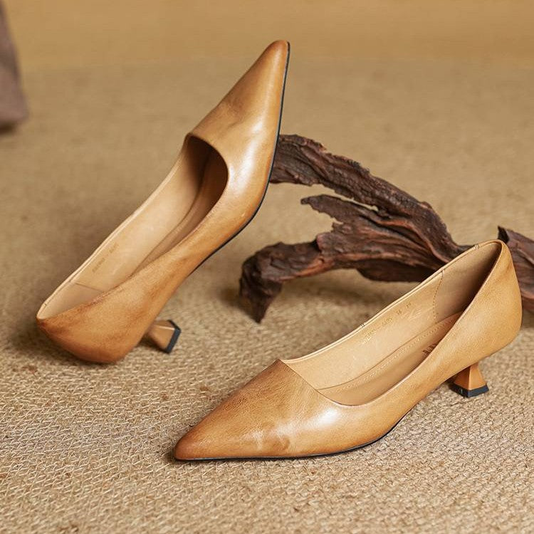 Sacha Havre | Escarpins Pointus Petit Talon Charlotte