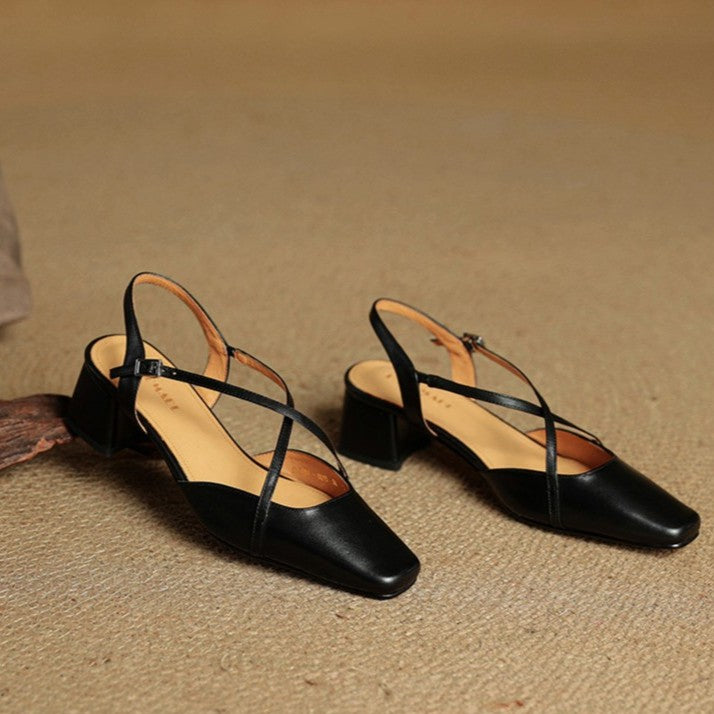 Sacha Havre | Escarpins Slingback à Brides Croisées Chloé