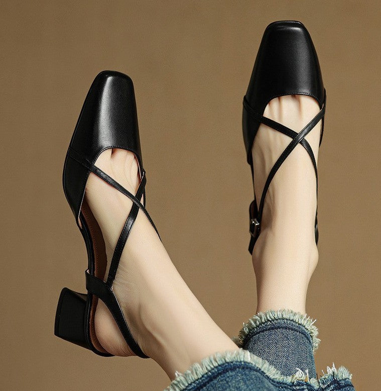 Sacha Havre | Escarpins Slingback à Brides Croisées Chloé