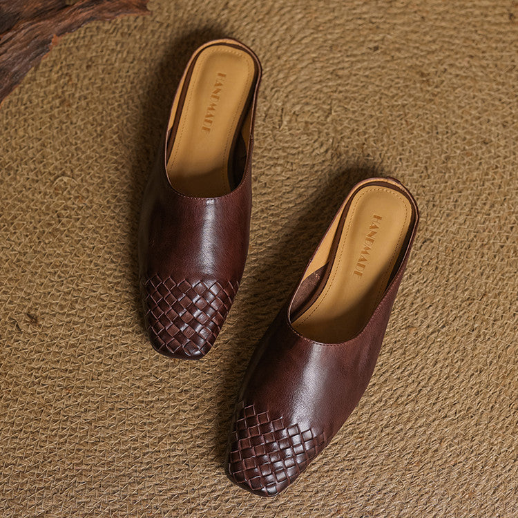 Sacha Havre | Mules Classiques à Petit Talon Geneviève