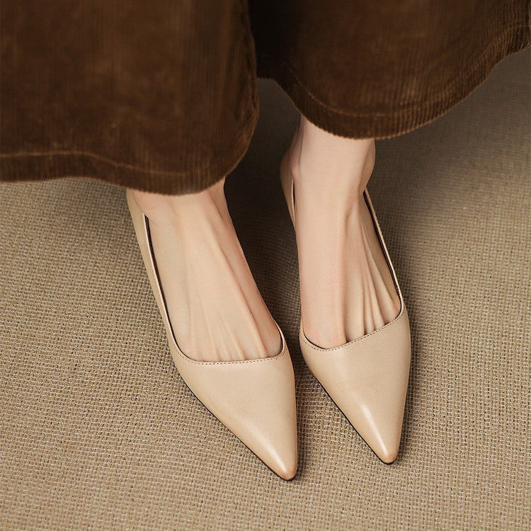 Sacha Havre | Escarpins Kitten Heel en Cuir Manon