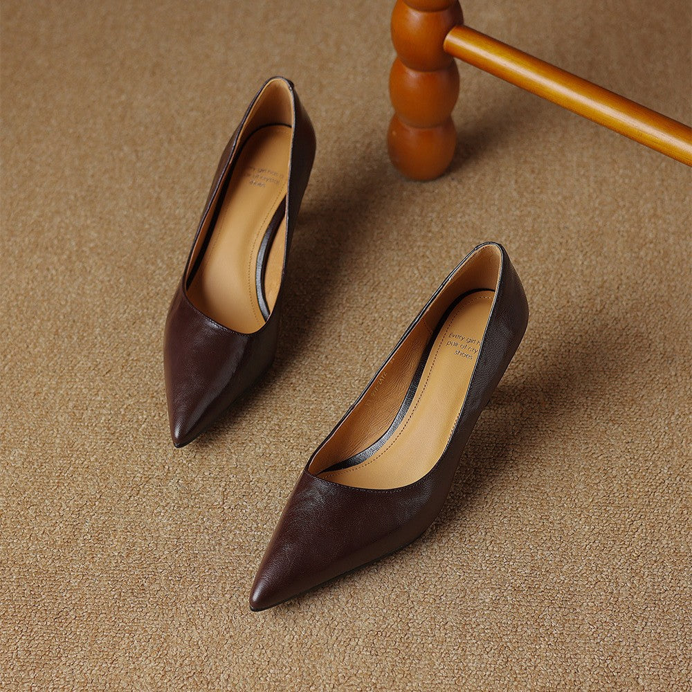 Sacha Havre | Escarpins Fins en Cuir Lucie