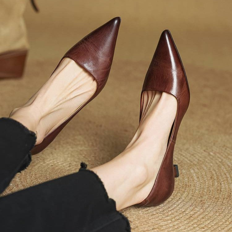 Sacha Havre | Escarpins Pointus Petit Talon Charlotte
