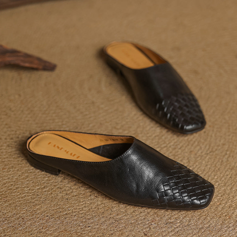 Sacha Havre | Mules Classiques à Petit Talon Geneviève