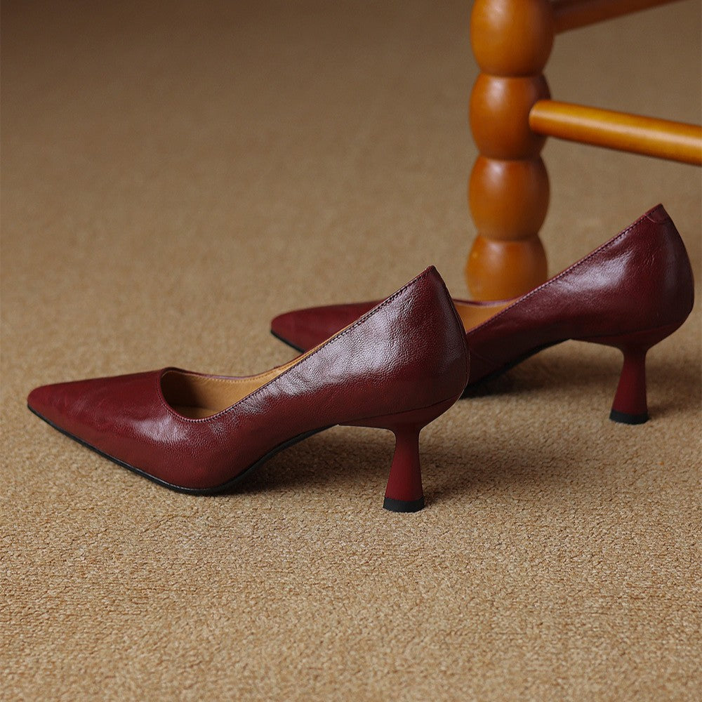 Sacha Havre | Escarpins Fins en Cuir Lucie