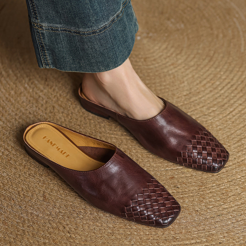 Sacha Havre | Mules Classiques à Petit Talon Geneviève