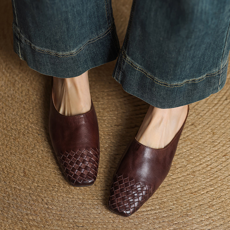 Sacha Havre | Mules Classiques à Petit Talon Geneviève