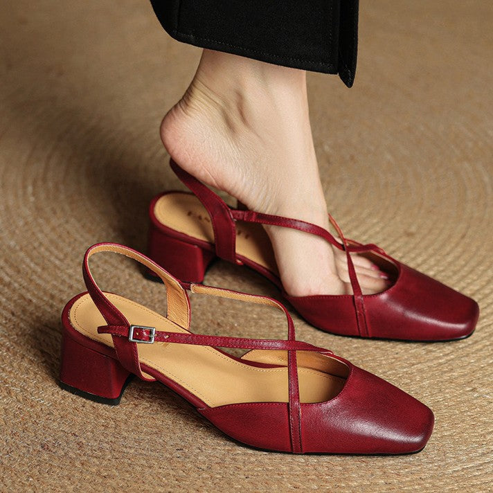 Sacha Havre | Escarpins Slingback à Brides Croisées Chloé