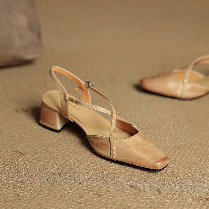 Sacha Havre | Escarpins Slingback à Brides Croisées Chloé