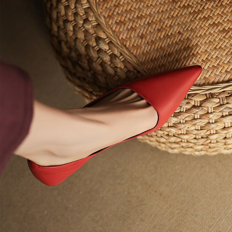 Sacha Havre | Escarpins Kitten Heel en Cuir Manon