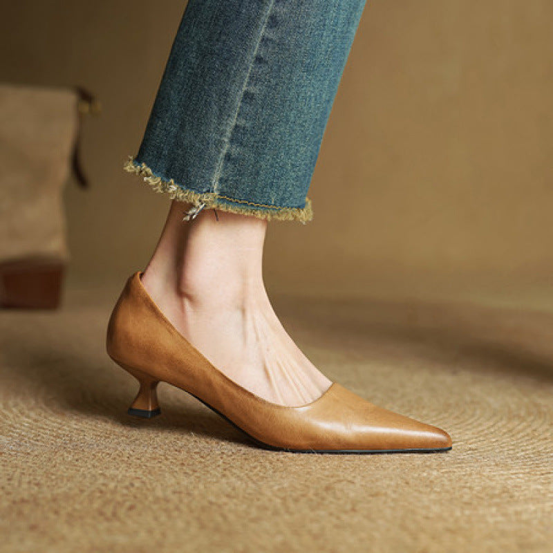 Sacha Havre | Escarpins Pointus Petit Talon Charlotte